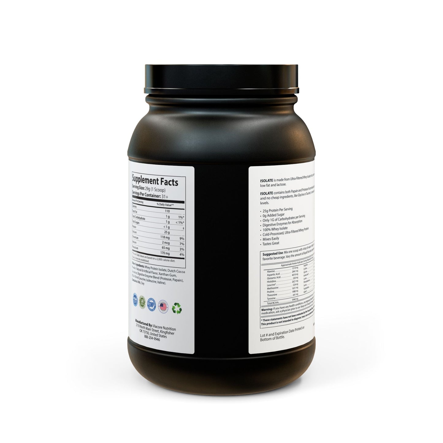 Dilatancy Whey Isolate Protein Supplement (907g, 2lb)