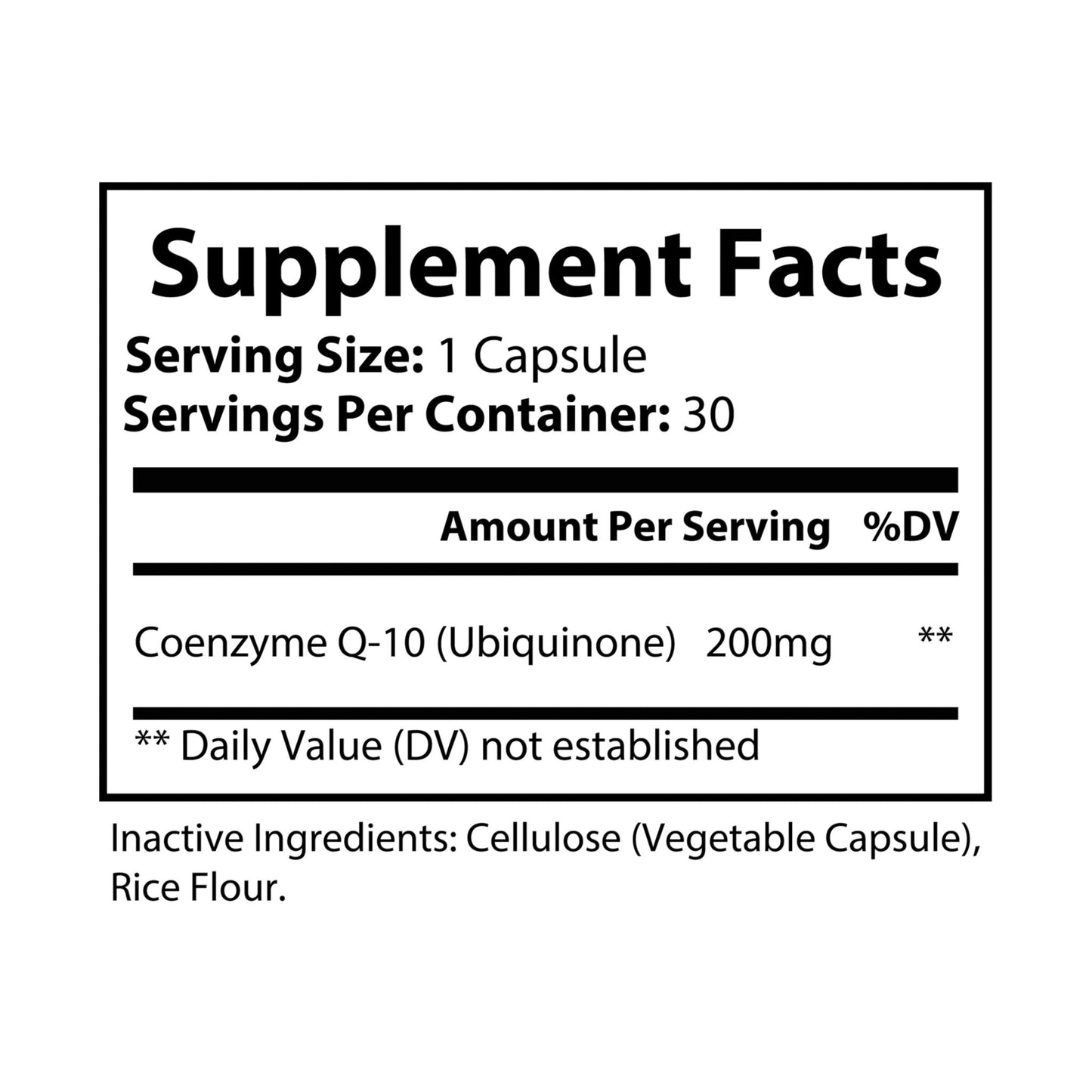 Dilatancy CoQ10 (Ubiquinone) Supplement (30 Capsules)