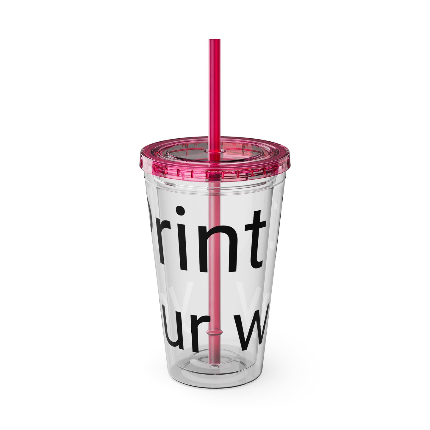 Sunsplash Tumbler with Straw | Motivational Travel Mug for Coffee Lovers, Reusable Drink Container, Eco-Friendly Gift, Summer Vibes