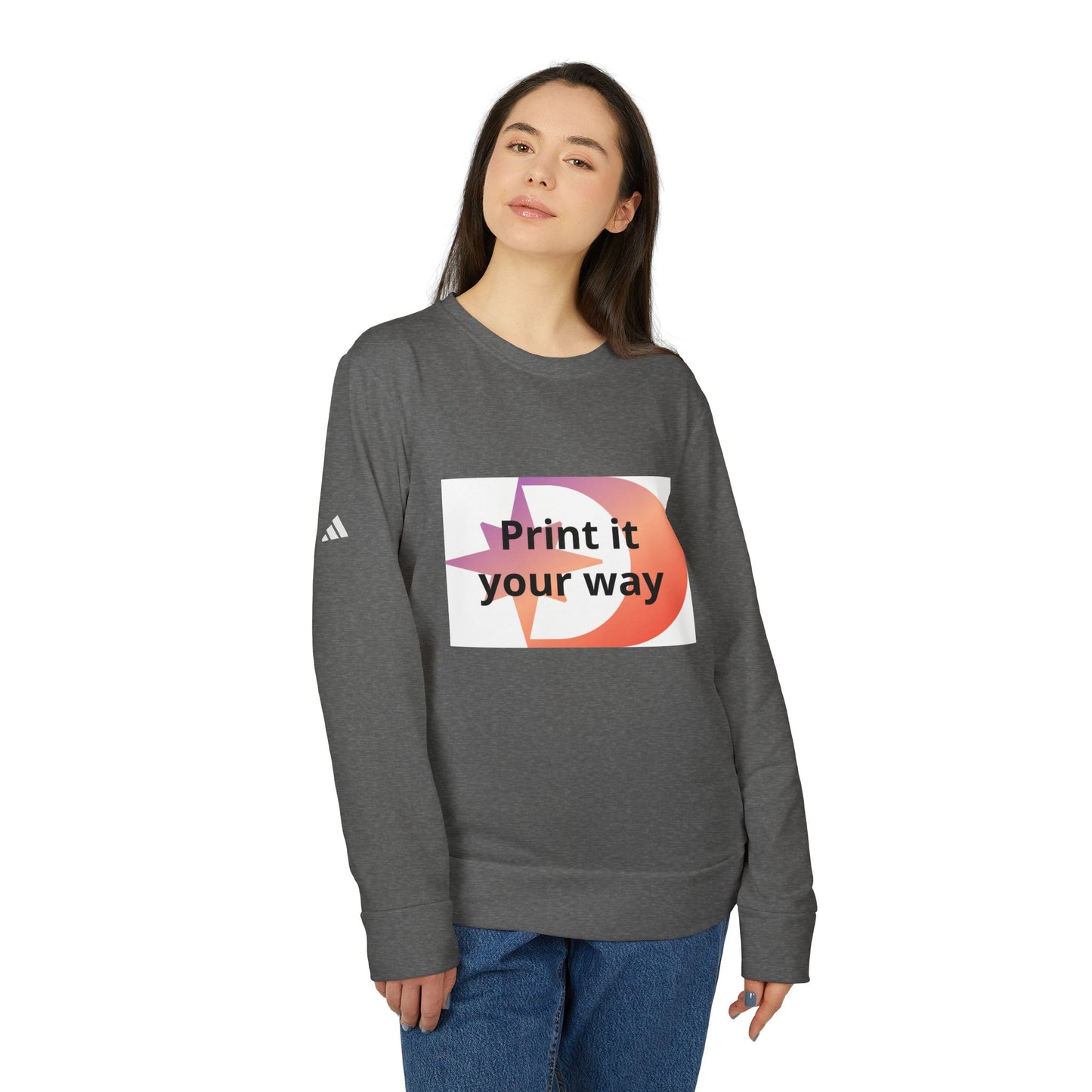 Adidas Customizable Crewneck Sweatshirt