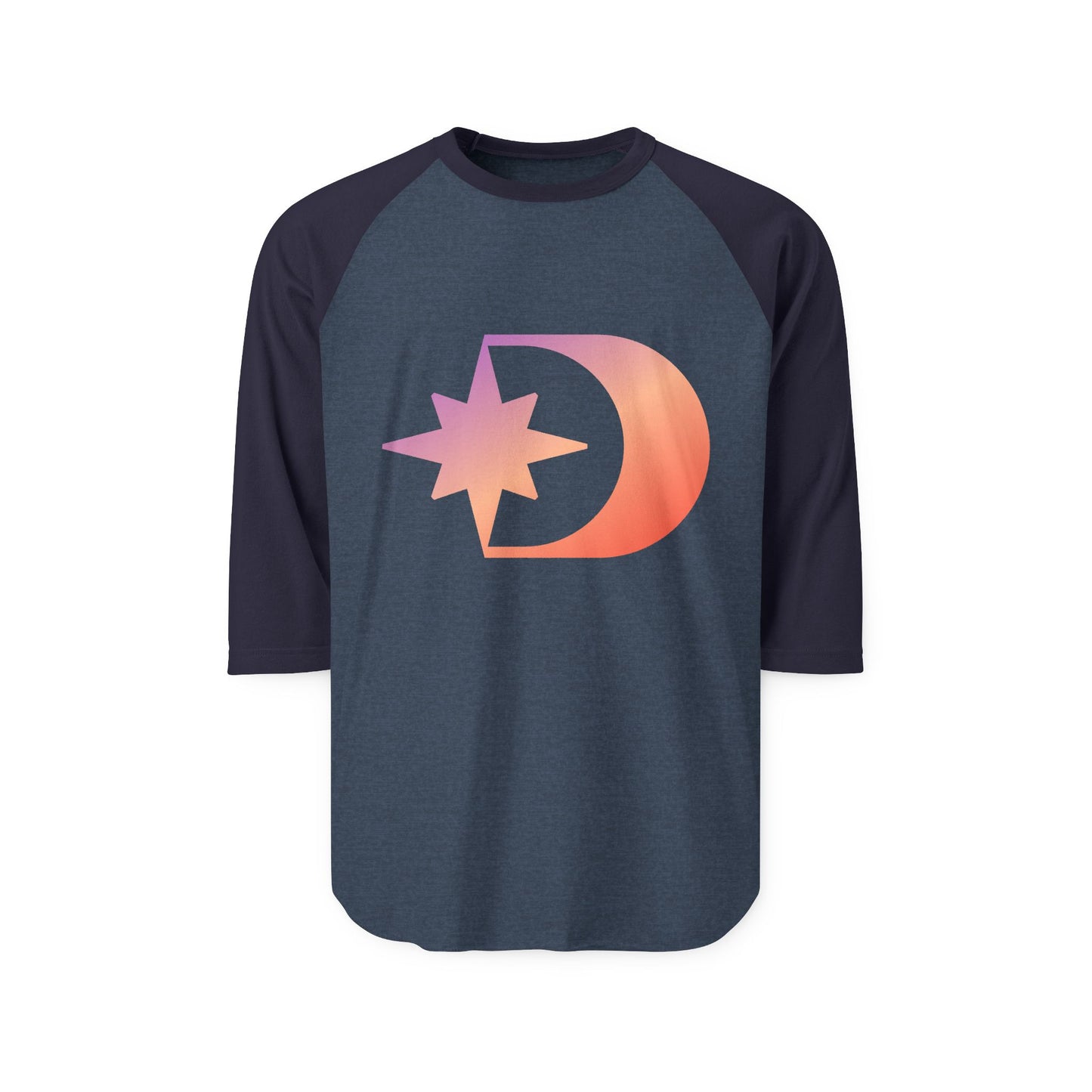 Customizable Unisex Three-Quarter Sleeve Raglan Shirt