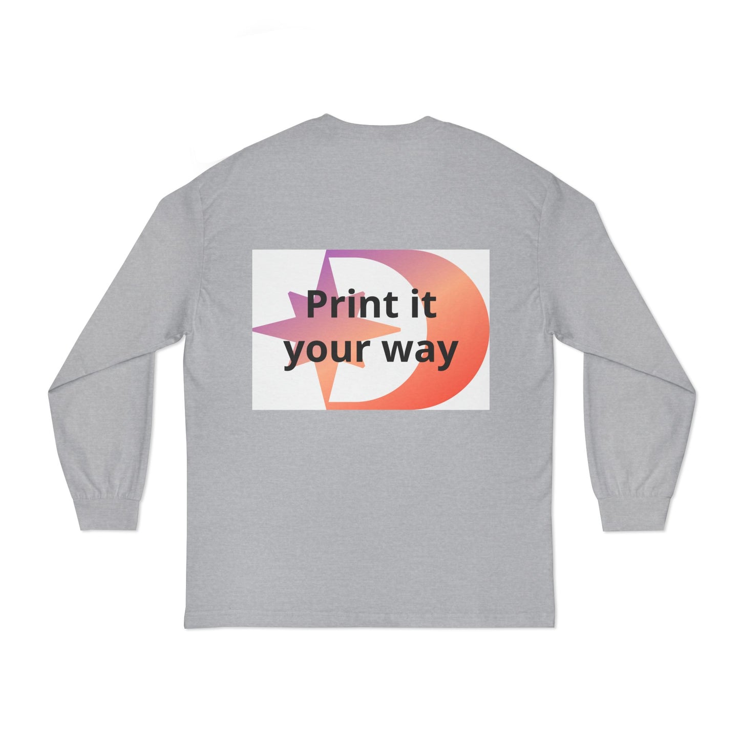 American Apparel Customizable Graphic Long Sleeve Tee Customizable
