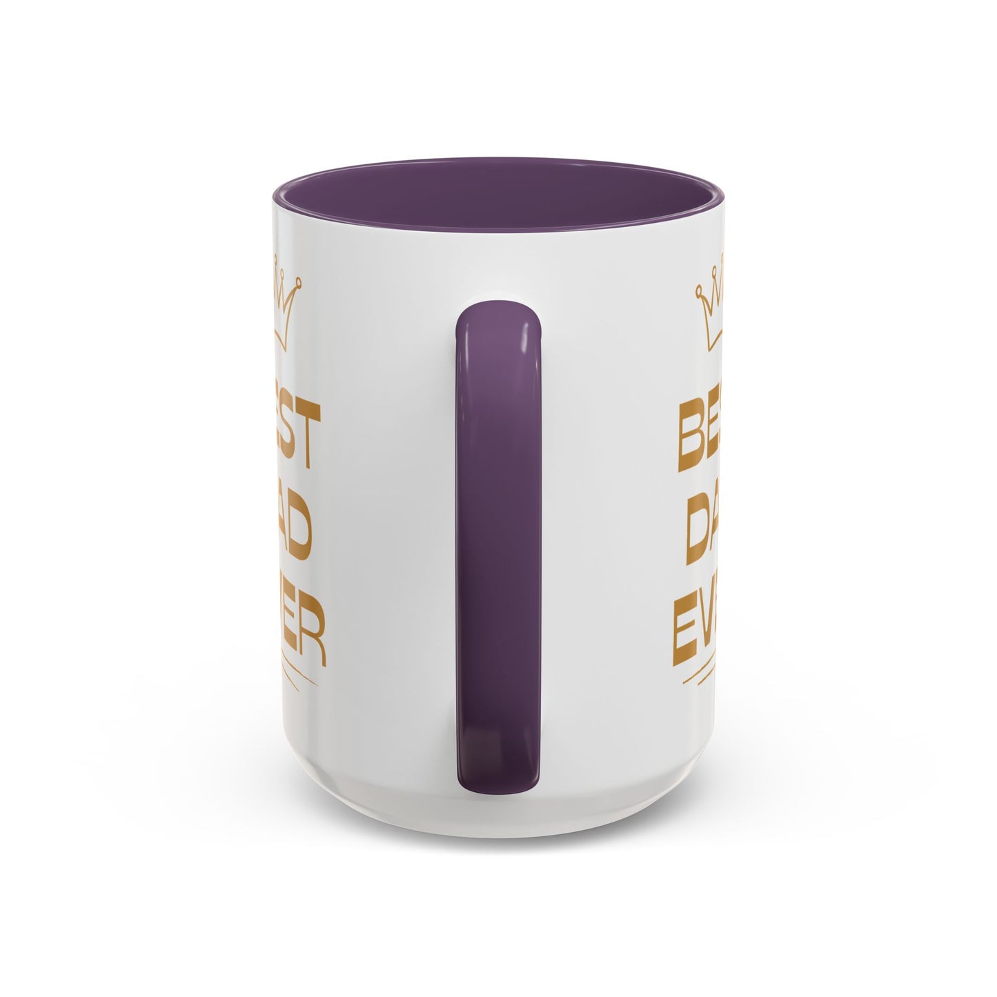 Best Dad Ever Accent Coffee Mug - Perfect Gift for Father's Day, Birthday, Dad's Appreciation, Coffee Lover, Personalized Mug