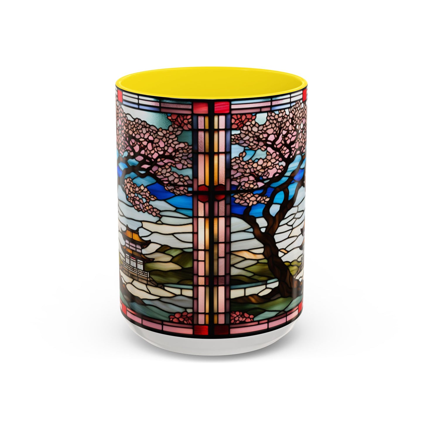 Cherry Blossom Accent Coffee Mug, Aesthetic Floral Mug, Tea Lover Gift, Spring Decor, Unique Housewarming, Ceramic Cup