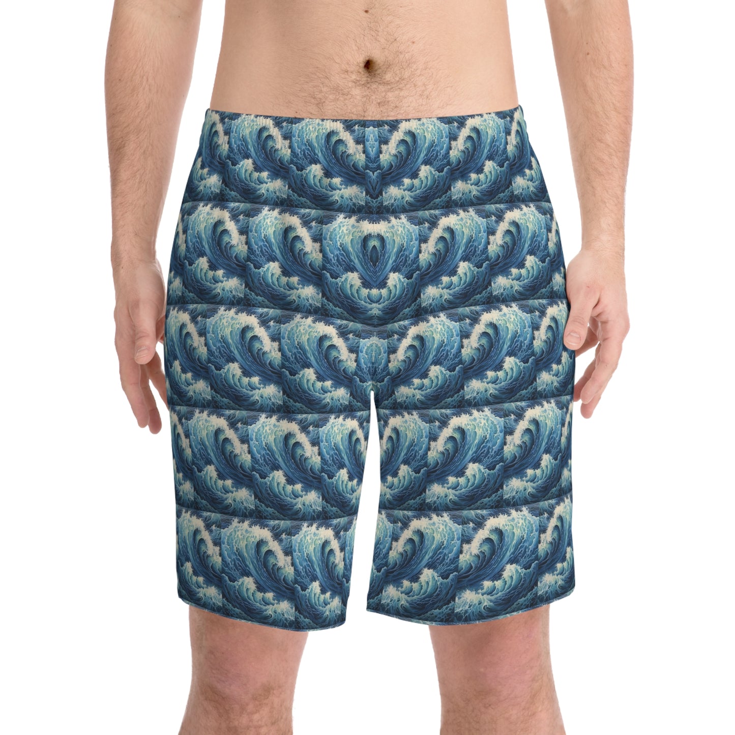 Men's Customizable Elastic Beach Shorts