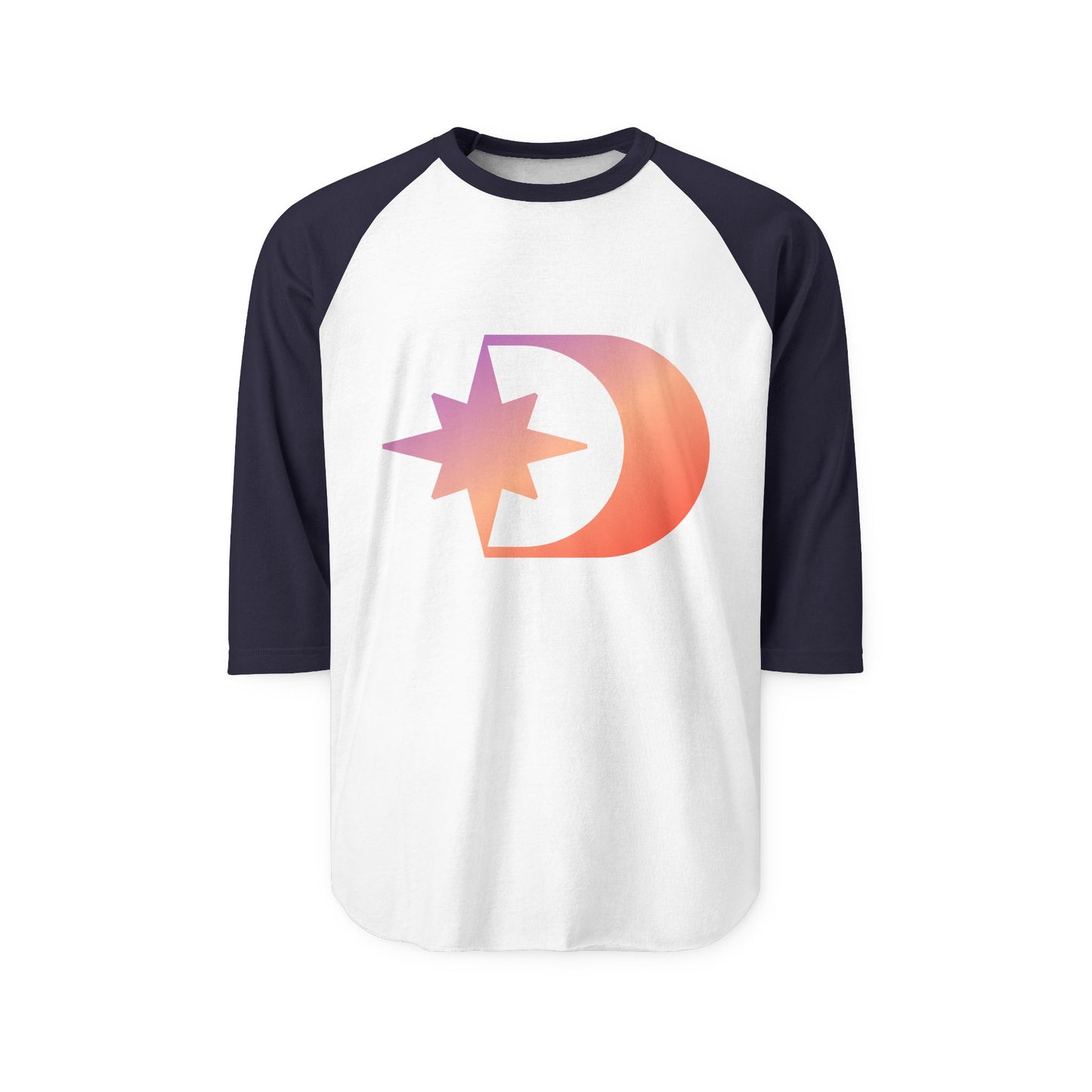 Customizable Unisex Three-Quarter Sleeve Raglan Shirt