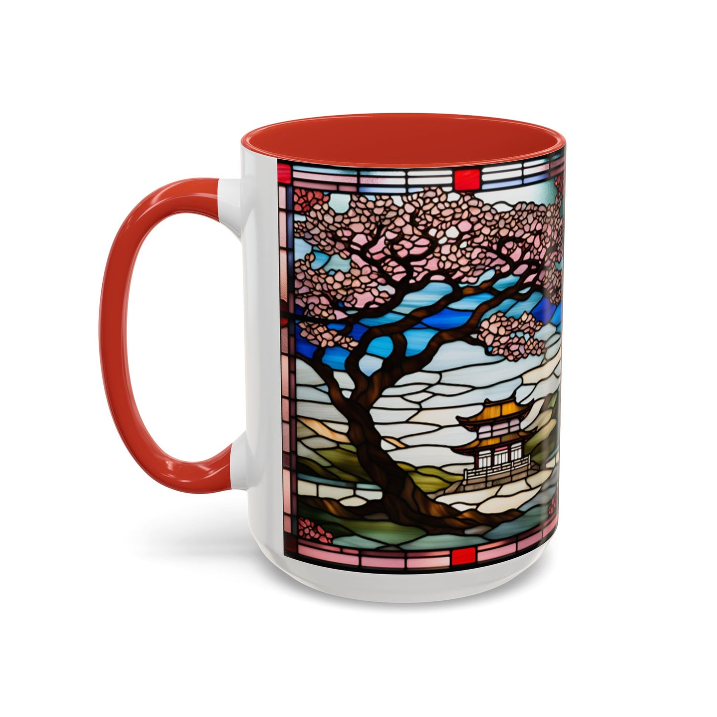 Cherry Blossom Accent Coffee Mug, Aesthetic Floral Mug, Tea Lover Gift, Spring Decor, Unique Housewarming, Ceramic Cup