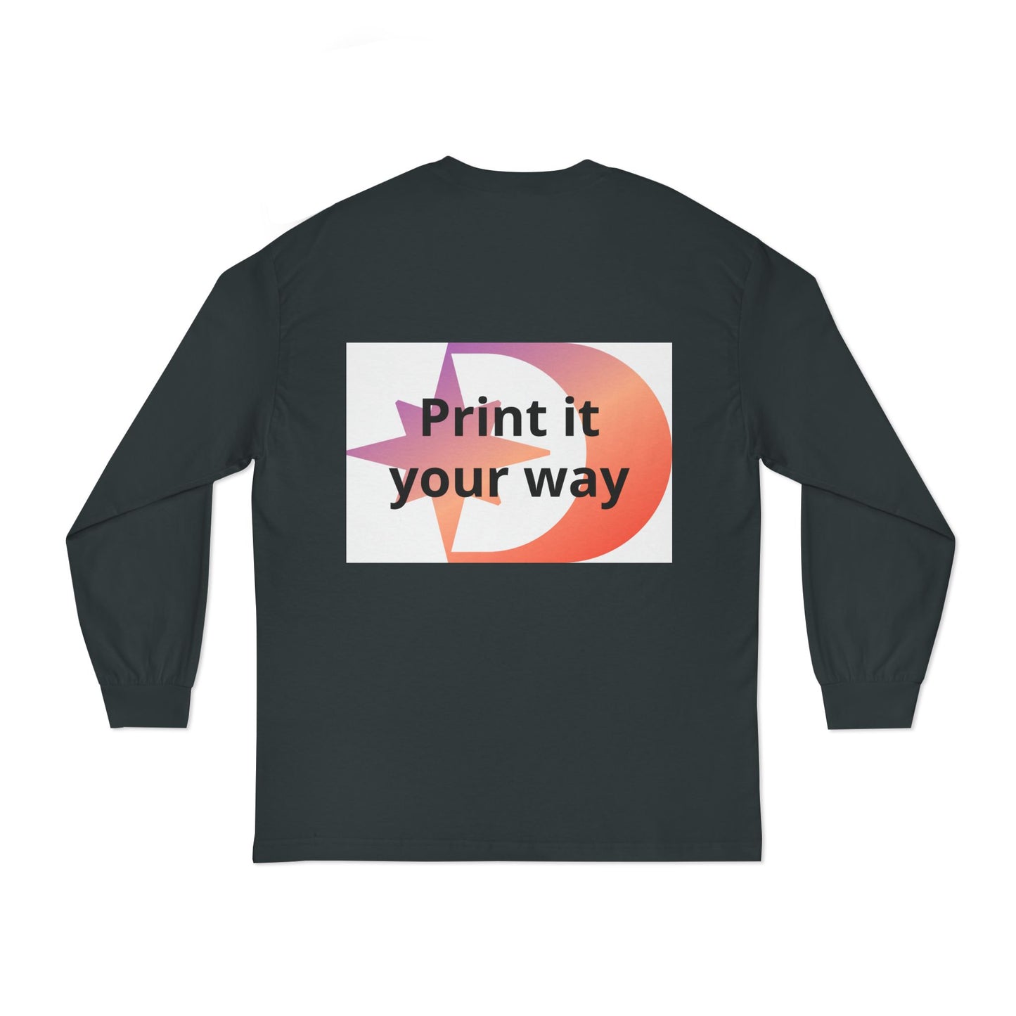 American Apparel Customizable Graphic Long Sleeve Tee Customizable
