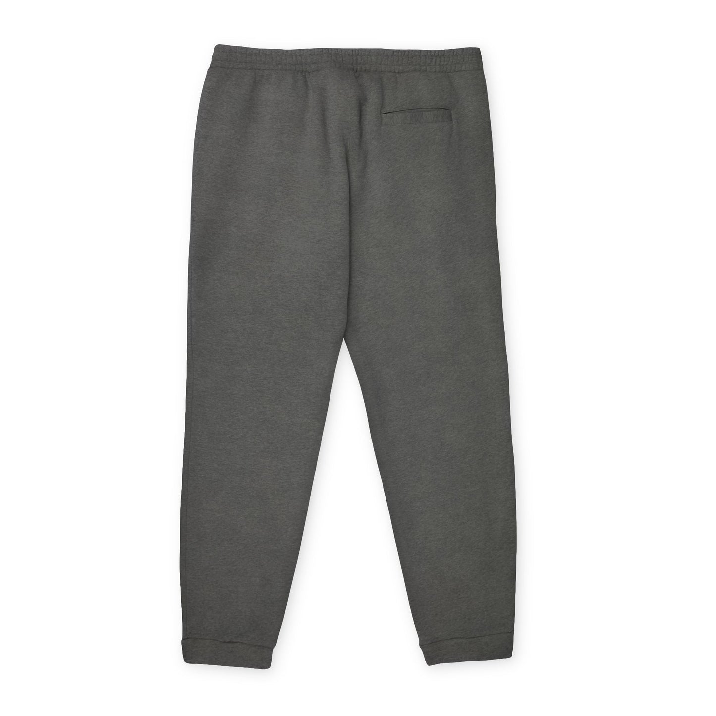 Adidas Joggers — Charcoal Fleece Sweatpants with Colorful Patch Logo