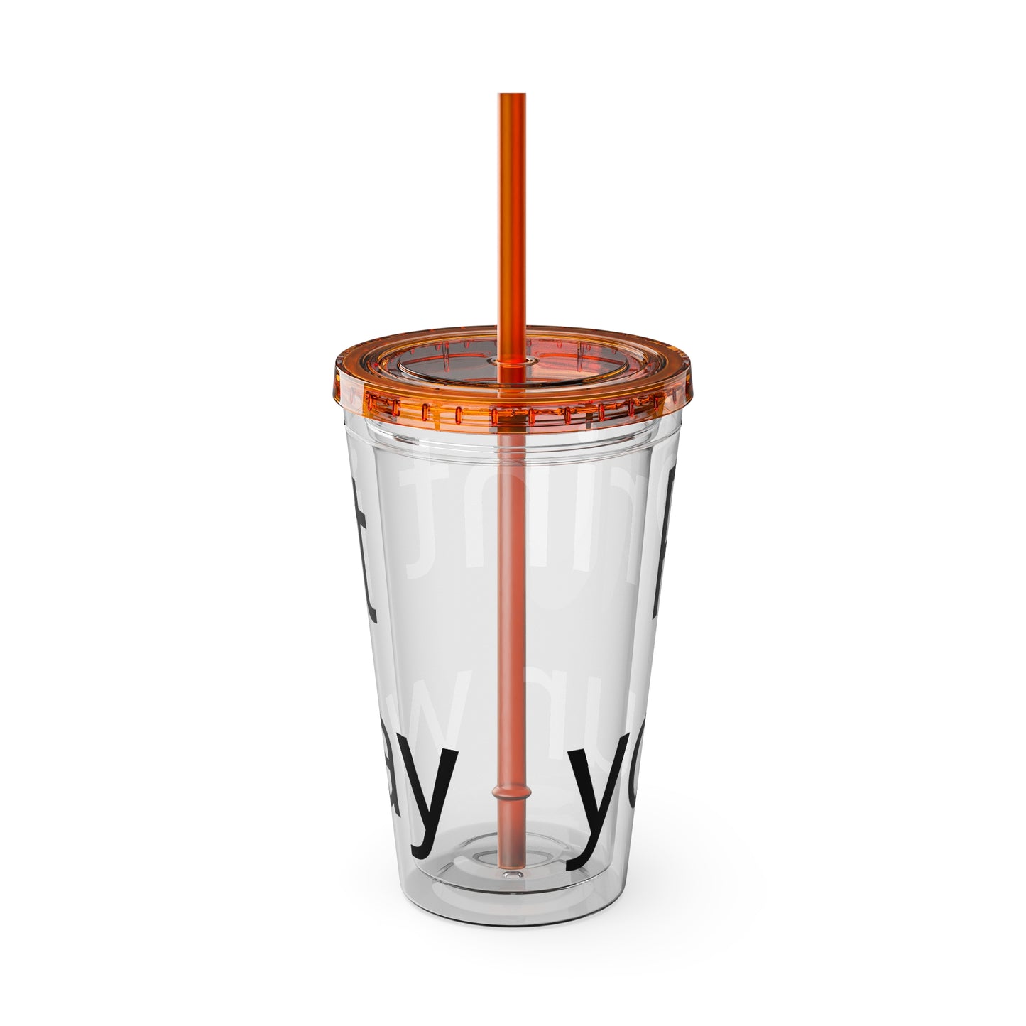 Sunsplash Tumbler with Straw | Motivational Travel Mug for Coffee Lovers, Reusable Drink Container, Eco-Friendly Gift, Summer Vibes