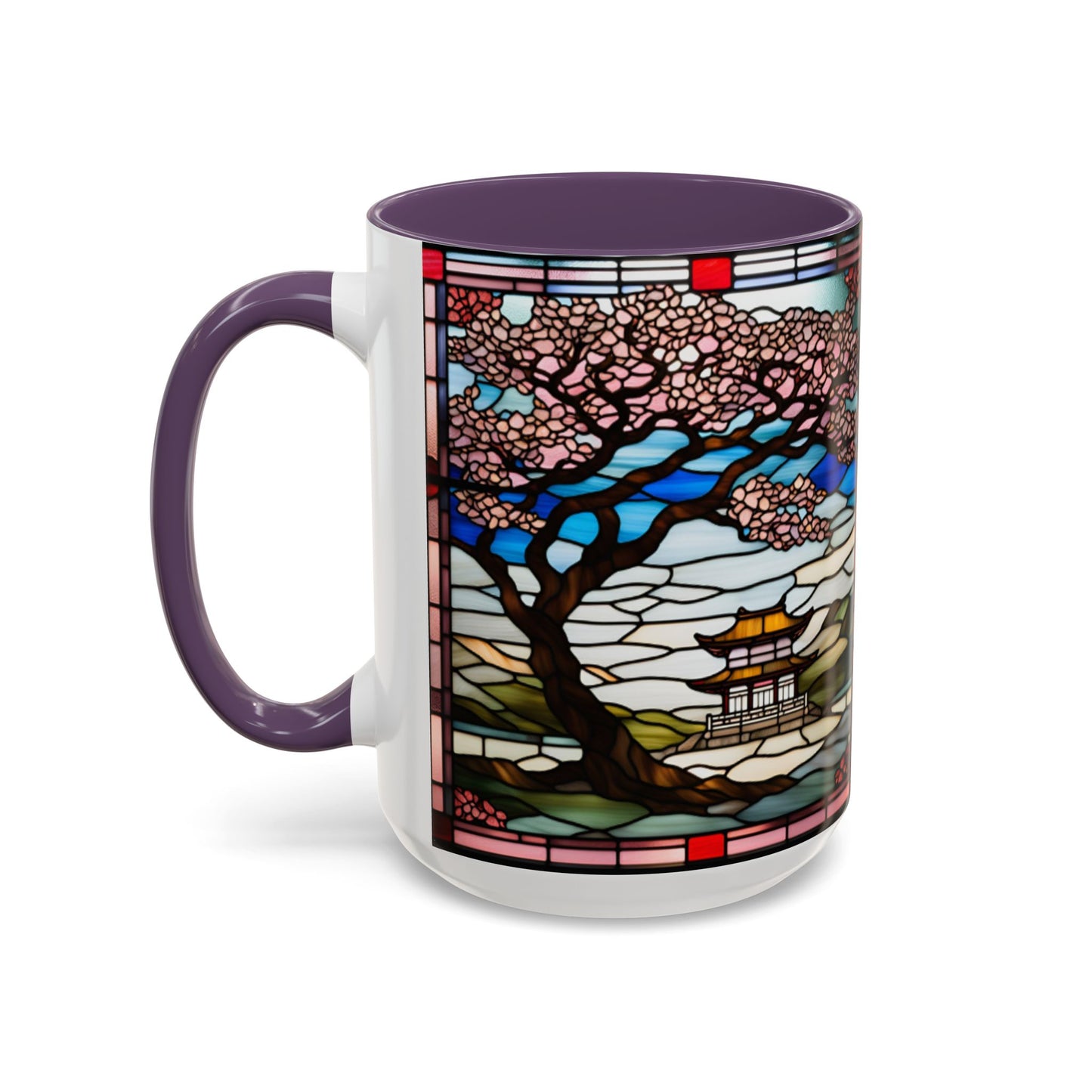 Cherry Blossom Accent Coffee Mug, Aesthetic Floral Mug, Tea Lover Gift, Spring Decor, Unique Housewarming, Ceramic Cup