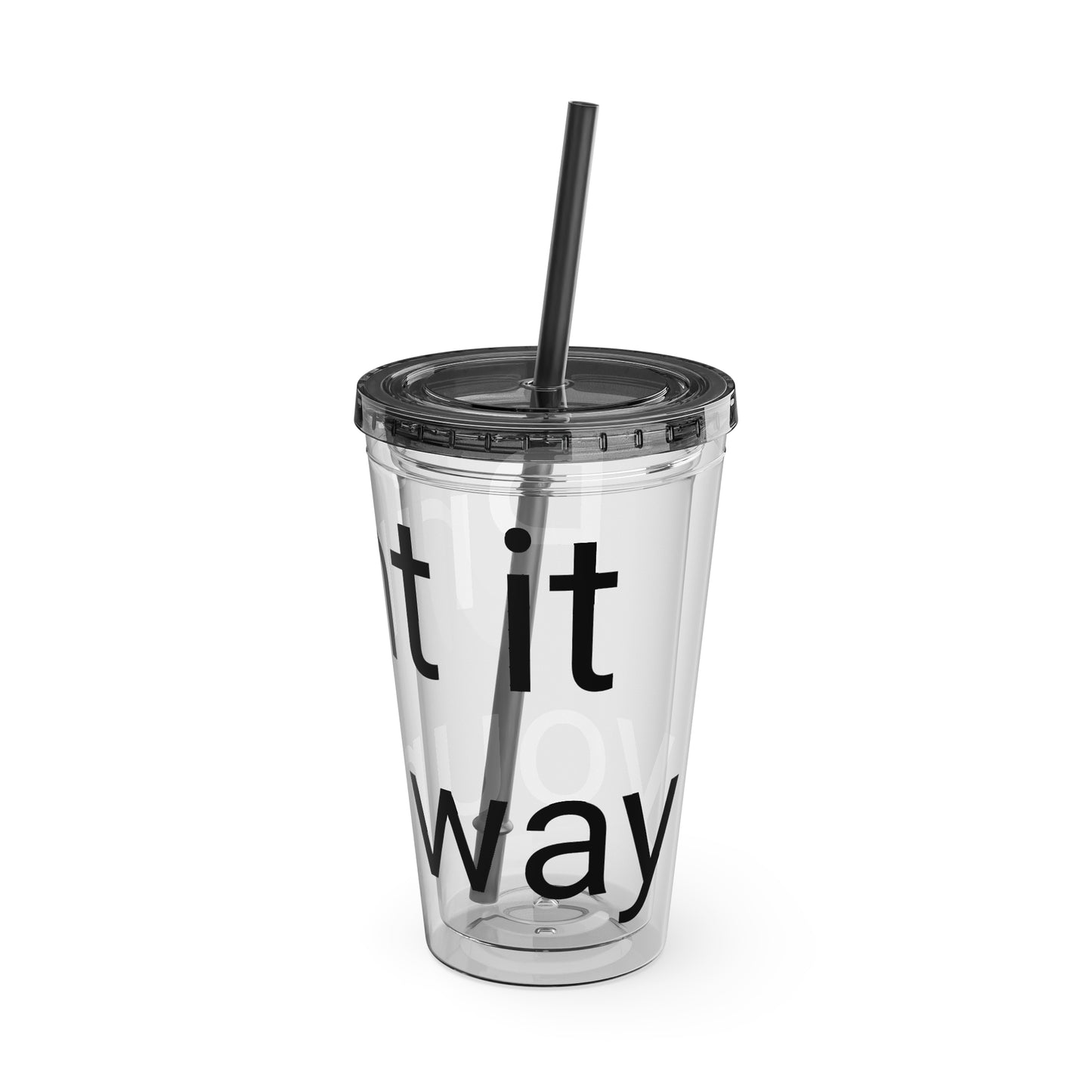 Sunsplash Tumbler with Straw | Motivational Travel Mug for Coffee Lovers, Reusable Drink Container, Eco-Friendly Gift, Summer Vibes