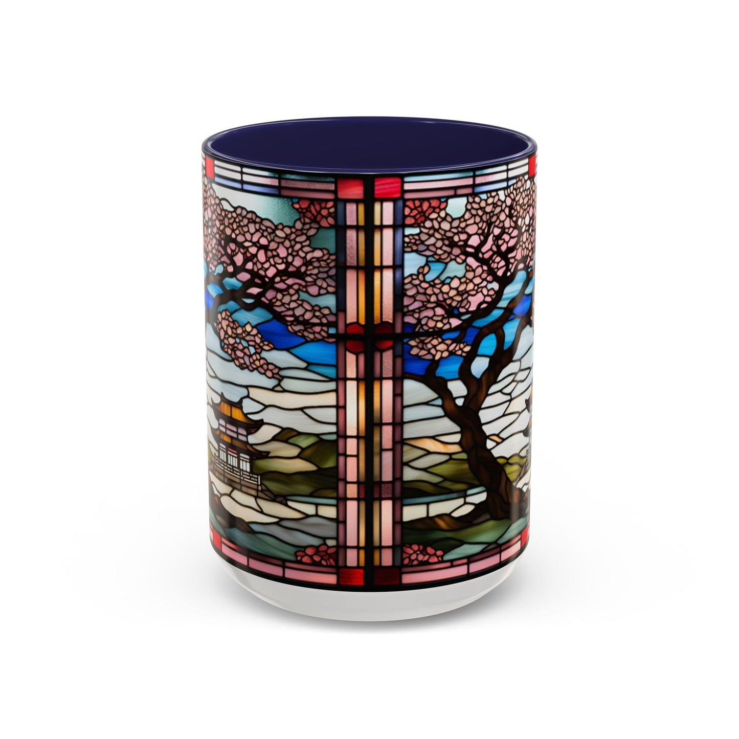 Cherry Blossom Accent Coffee Mug, Aesthetic Floral Mug, Tea Lover Gift, Spring Decor, Unique Housewarming, Ceramic Cup