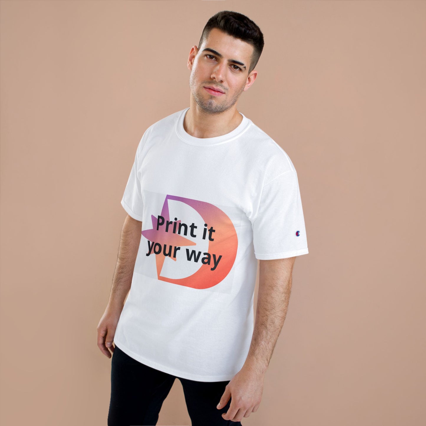 Champion T-Shirt — Customizable Logo Tee