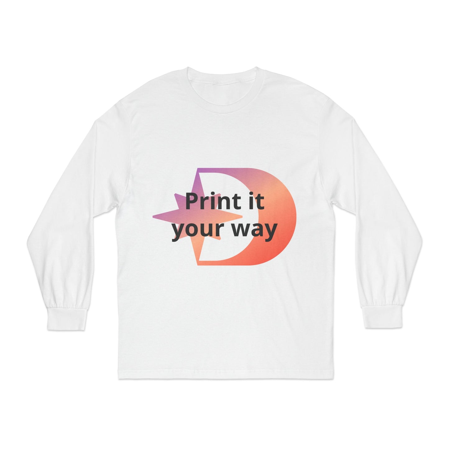 American Apparel Customizable Graphic Long Sleeve Tee Customizable