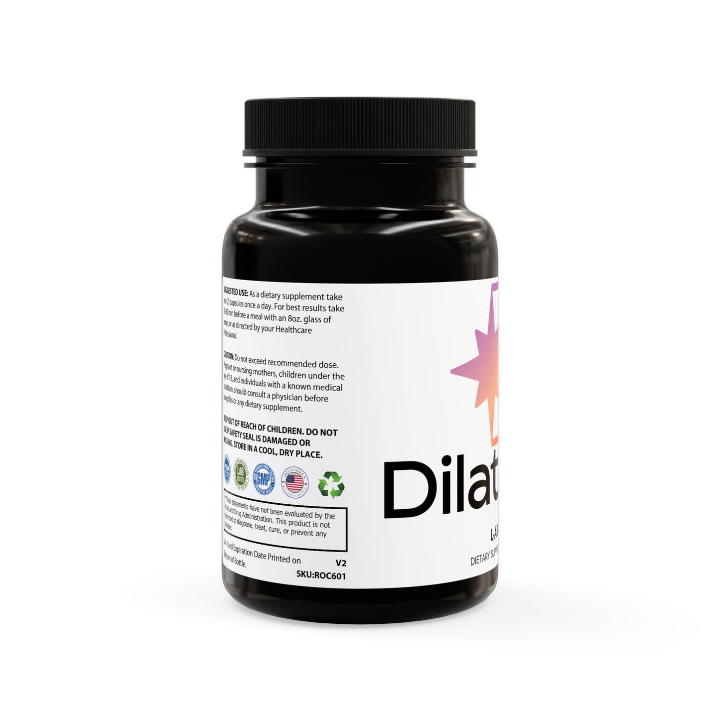Dilatancy L-Arginine Supplement (60 Capsules)
