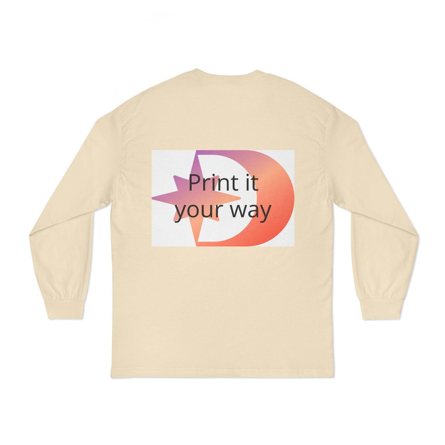 American Apparel Customizable Graphic Long Sleeve Tee Customizable