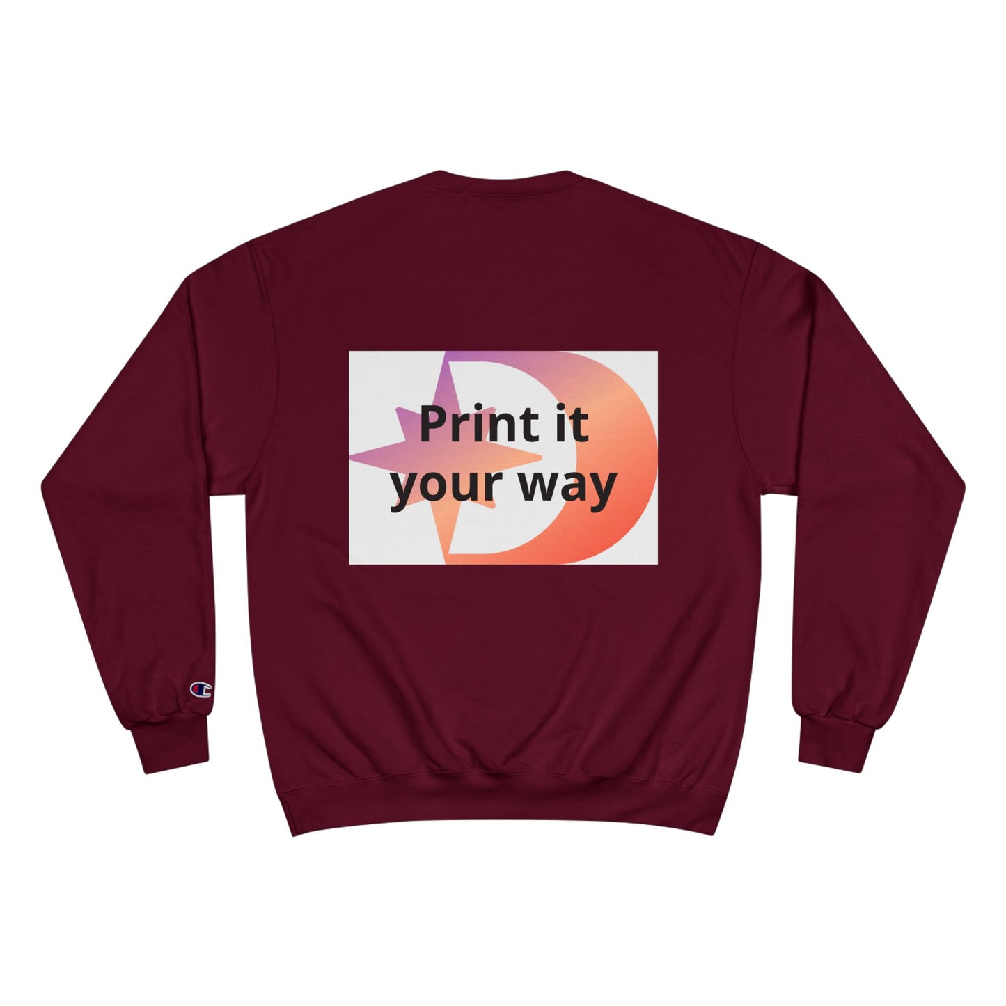 Champion Sweatshirt Customizable Sweatshirt