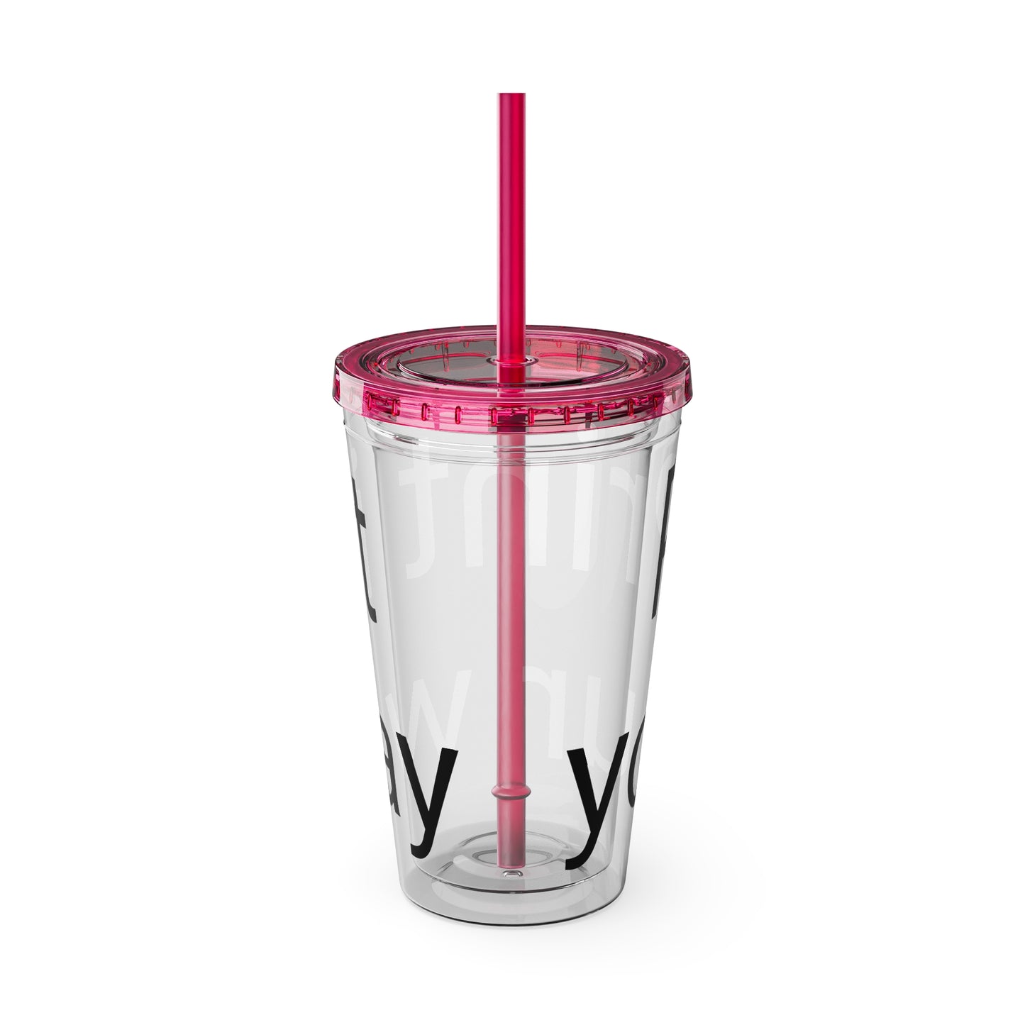 Sunsplash Tumbler with Straw | Motivational Travel Mug for Coffee Lovers, Reusable Drink Container, Eco-Friendly Gift, Summer Vibes