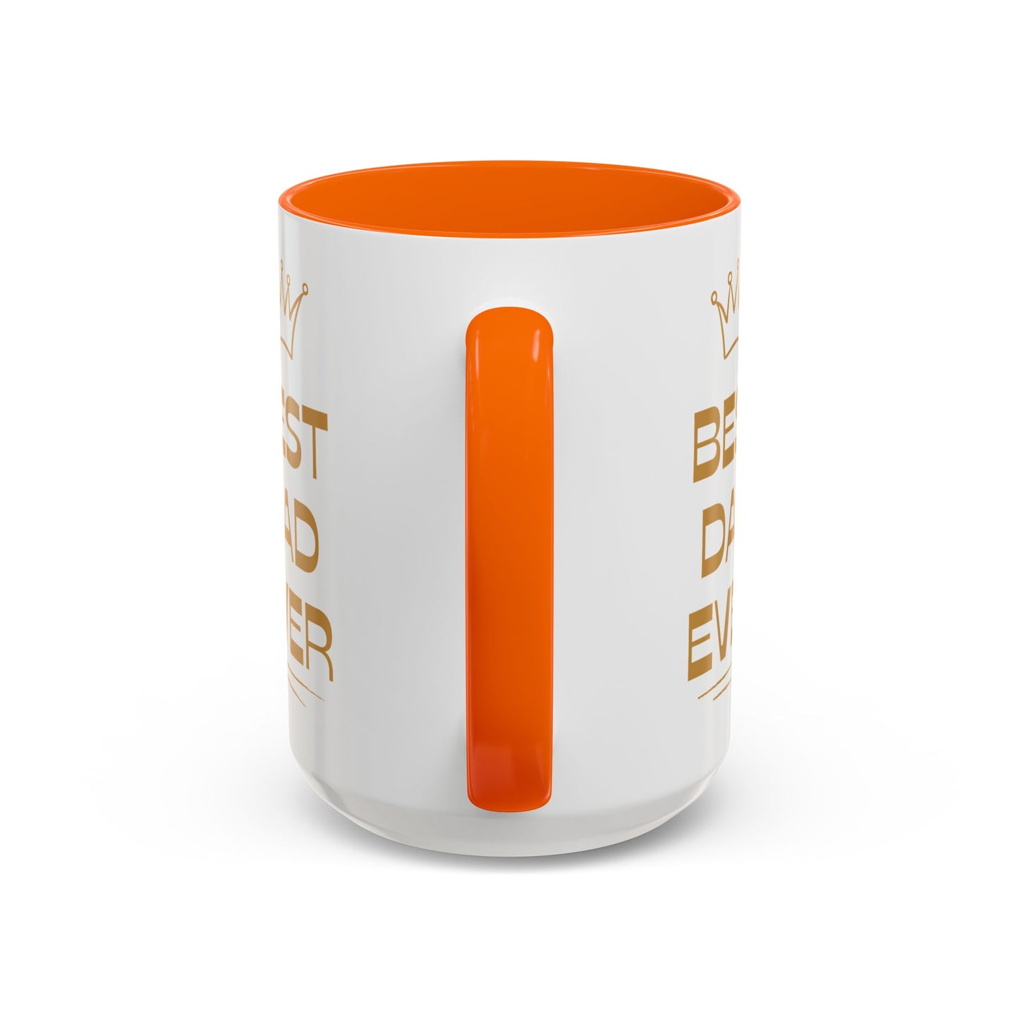 Best Dad Ever Accent Coffee Mug - Perfect Gift for Father's Day, Birthday, Dad's Appreciation, Coffee Lover, Personalized Mug