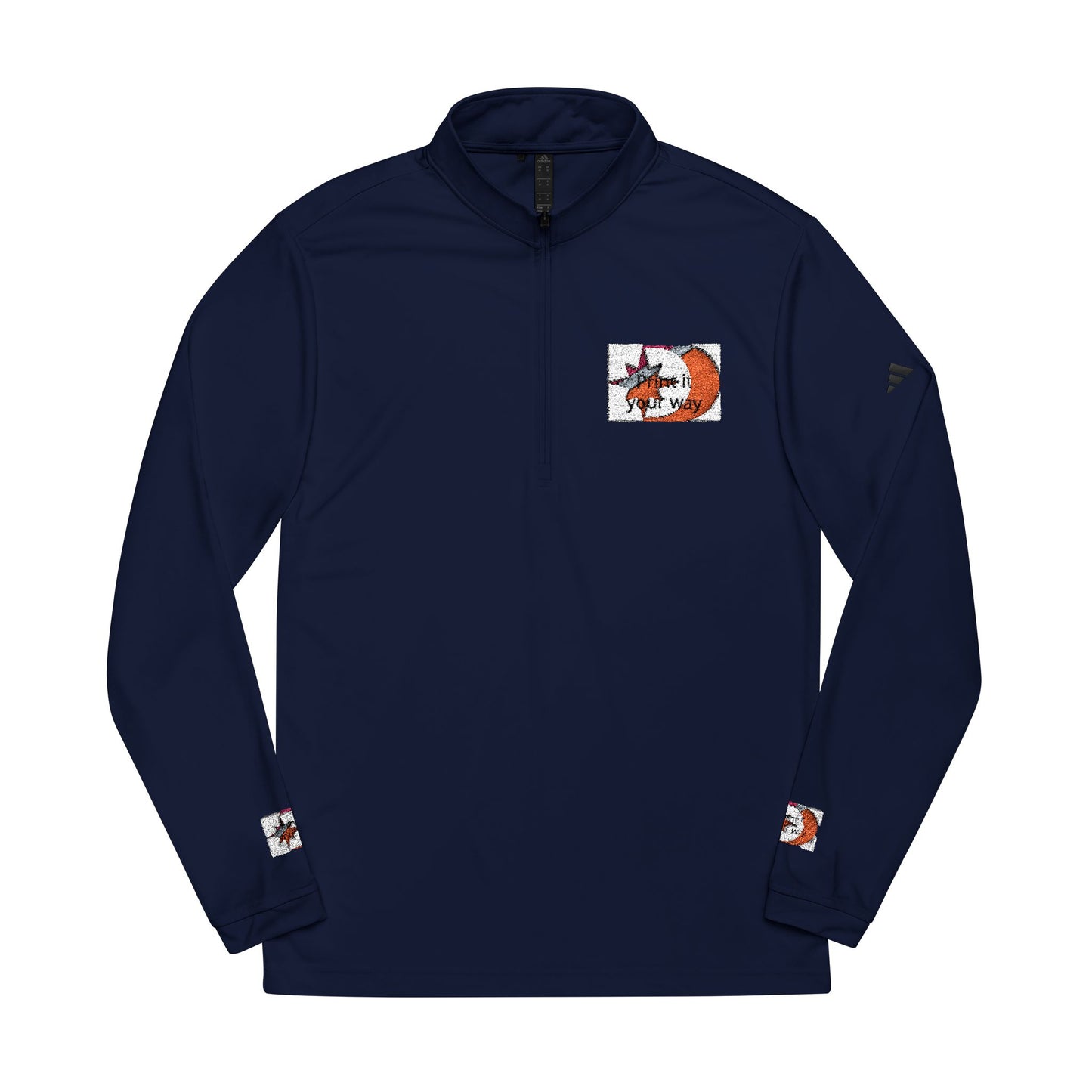 Adidas Embroidered Customizable  Quarter-Zip Pullover