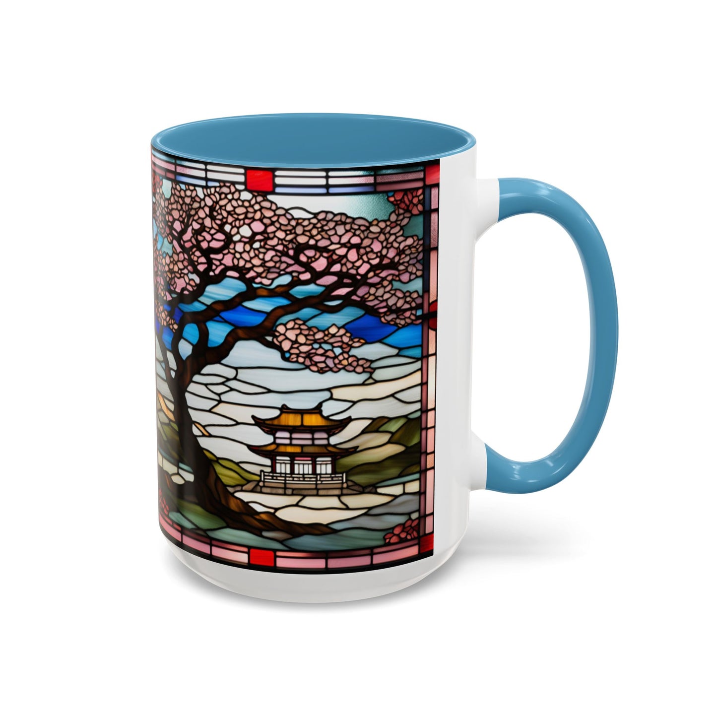 Cherry Blossom Accent Coffee Mug, Aesthetic Floral Mug, Tea Lover Gift, Spring Decor, Unique Housewarming, Ceramic Cup